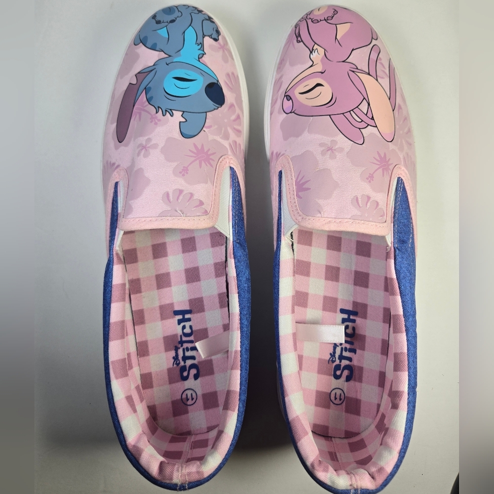 Disney Lilo And Stitch Lilo And Angel Slip On Shoes Sneakers Womens Sz. 11 Check - Picture 5 of 6